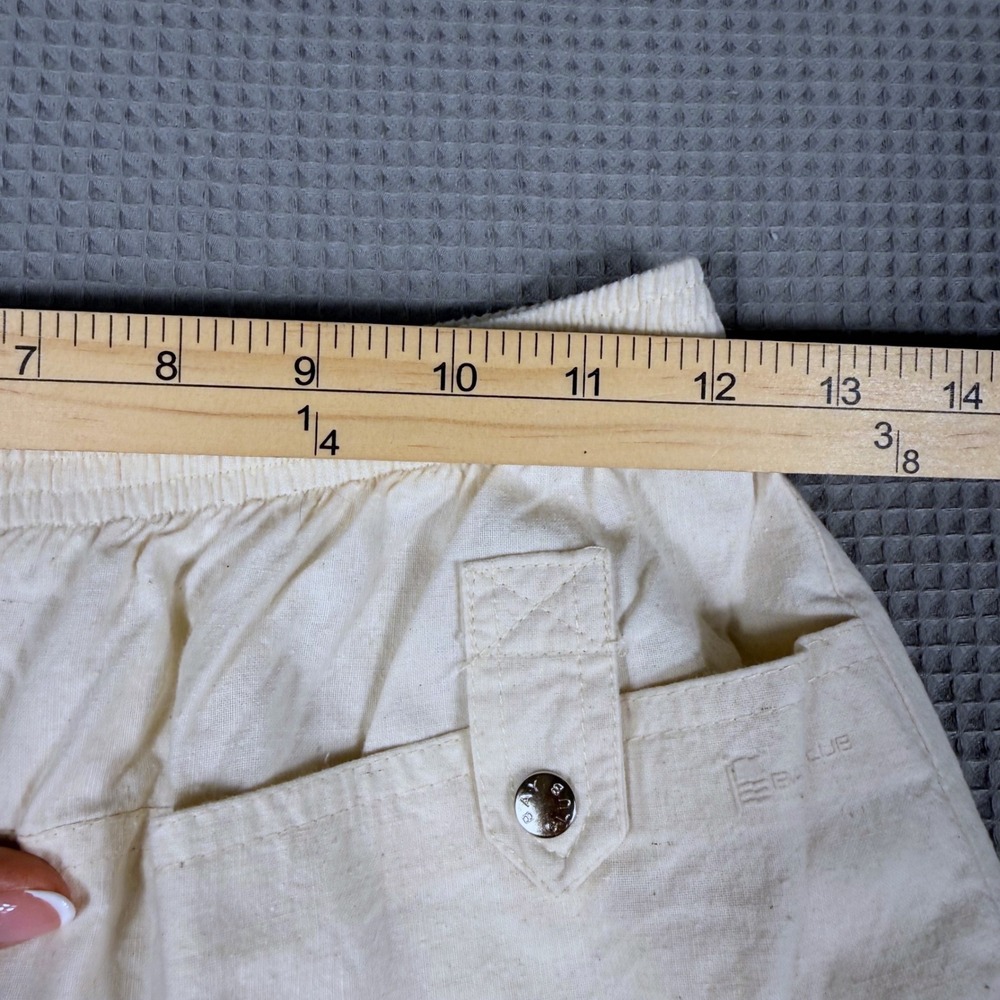 Bay Club Catalina Vintage 2 Piece Set M Cream Mesh Top High Waist Pants Coastal - Picture 7 of 16